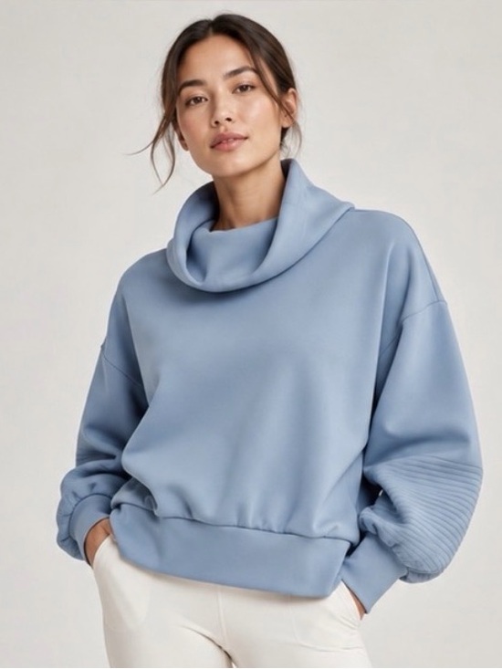lululemon athletica Tops - Lululemon Full Flourish Pullover Chambray Luxtreme Spacer Size 8